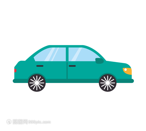 汽車(chē)綠色出租車(chē)矢量簡(jiǎn)約元素 打造環(huán)保出行的視覺(jué)經(jīng)典